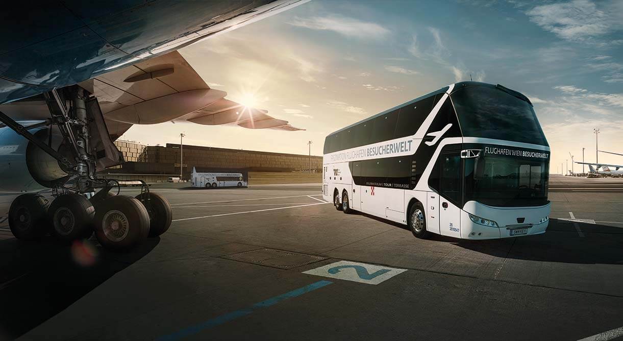 Flughafen Wien Besucherwelt Bus